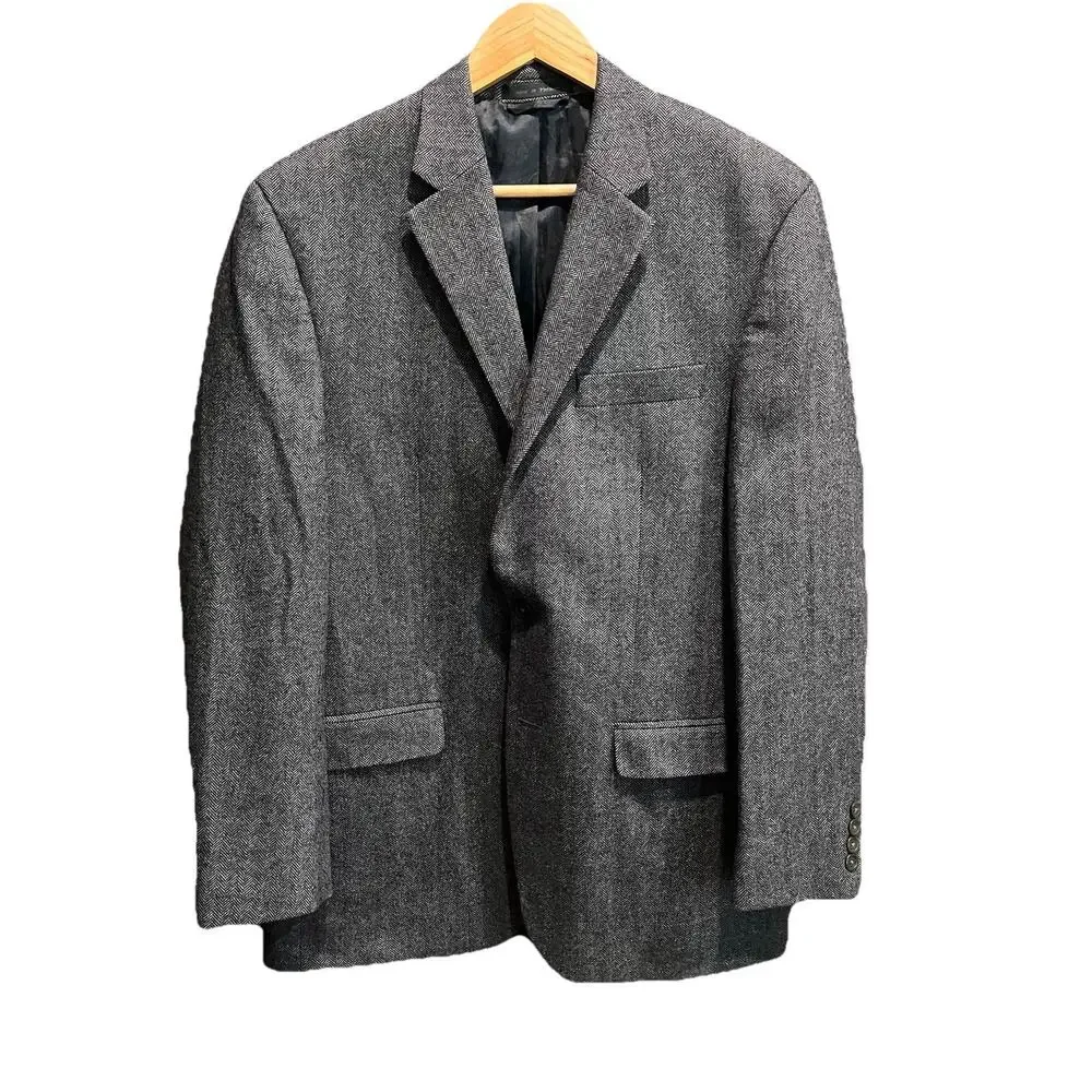 Lauren‎ Ralph Lauren Herringbone Wool Cashmere Blend Men's Blazer Size 40R
